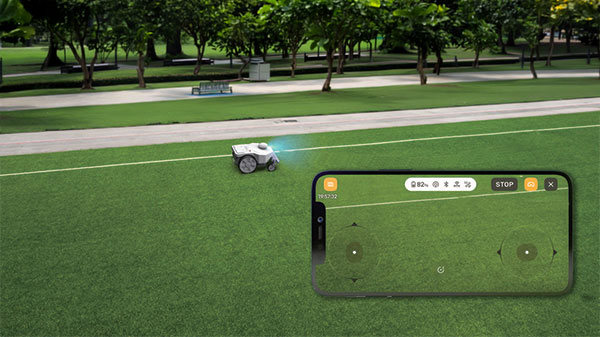 Robotic mowers for municipal parks and green spaces